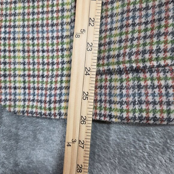 Talbots Blazer 12 Classic Shetland Plaid Wool Blend Preppy Academia Office - Picture 11 of 13